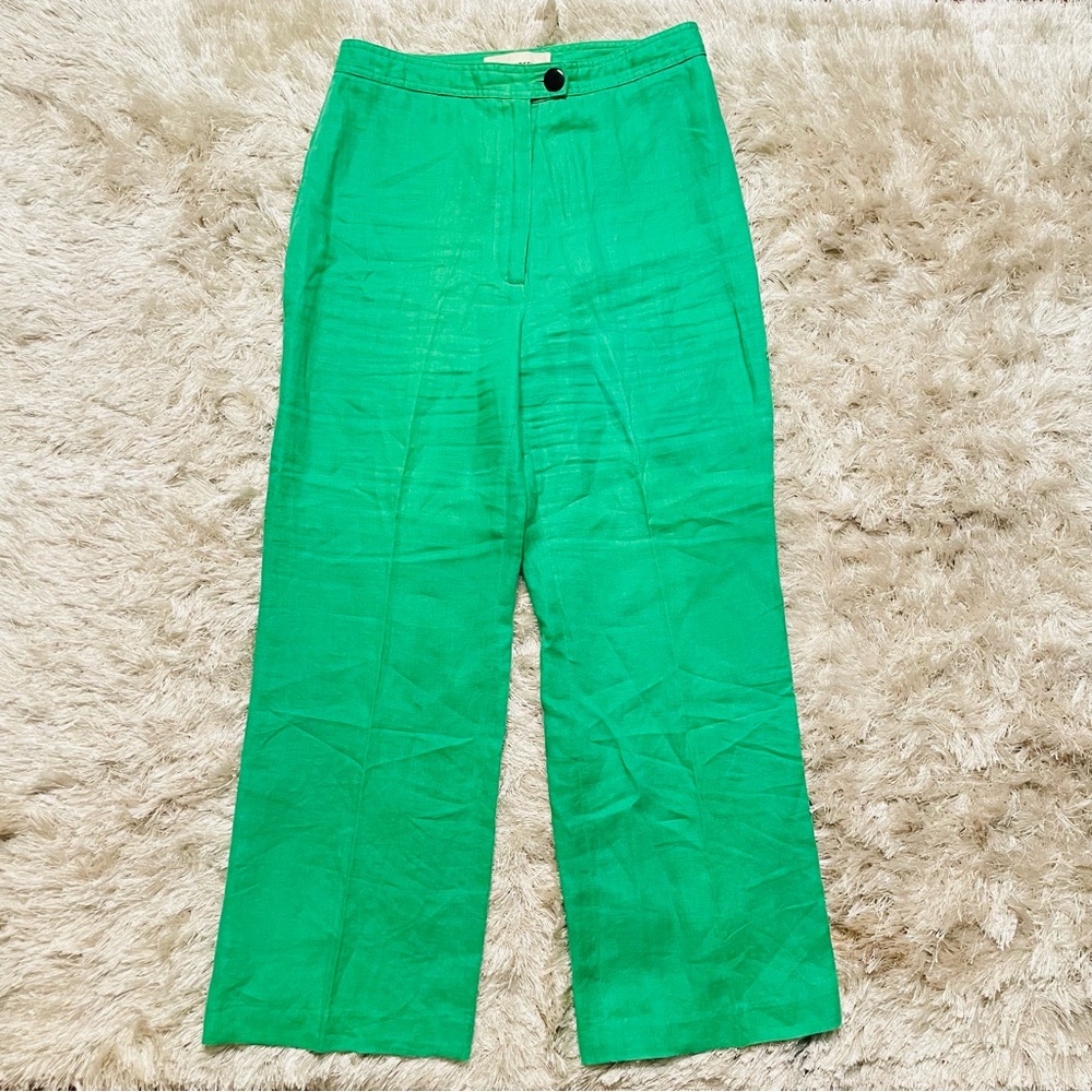 Mara Hoffman Kelly Green Linen Pants